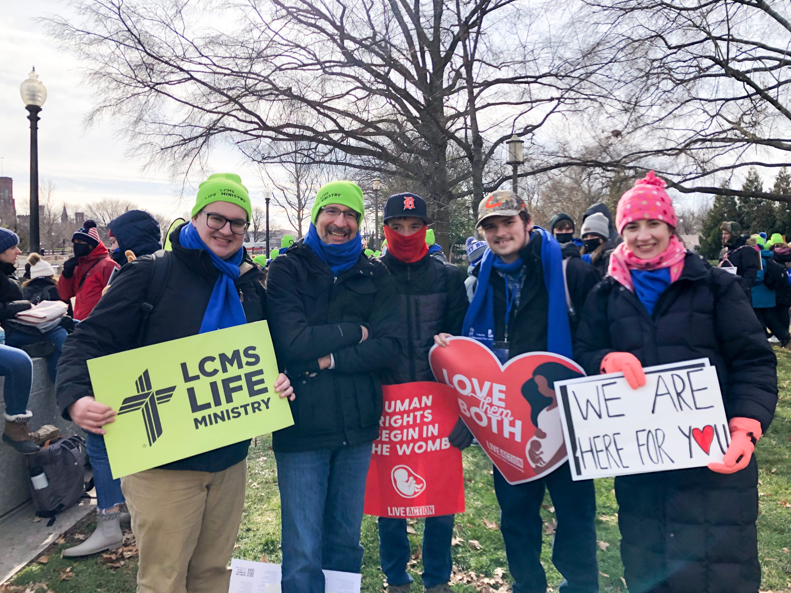 Concordia University Students March for Life Michigan District, LCMS